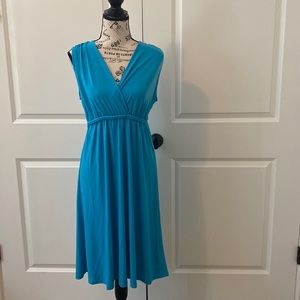 Philosophy large teal dress